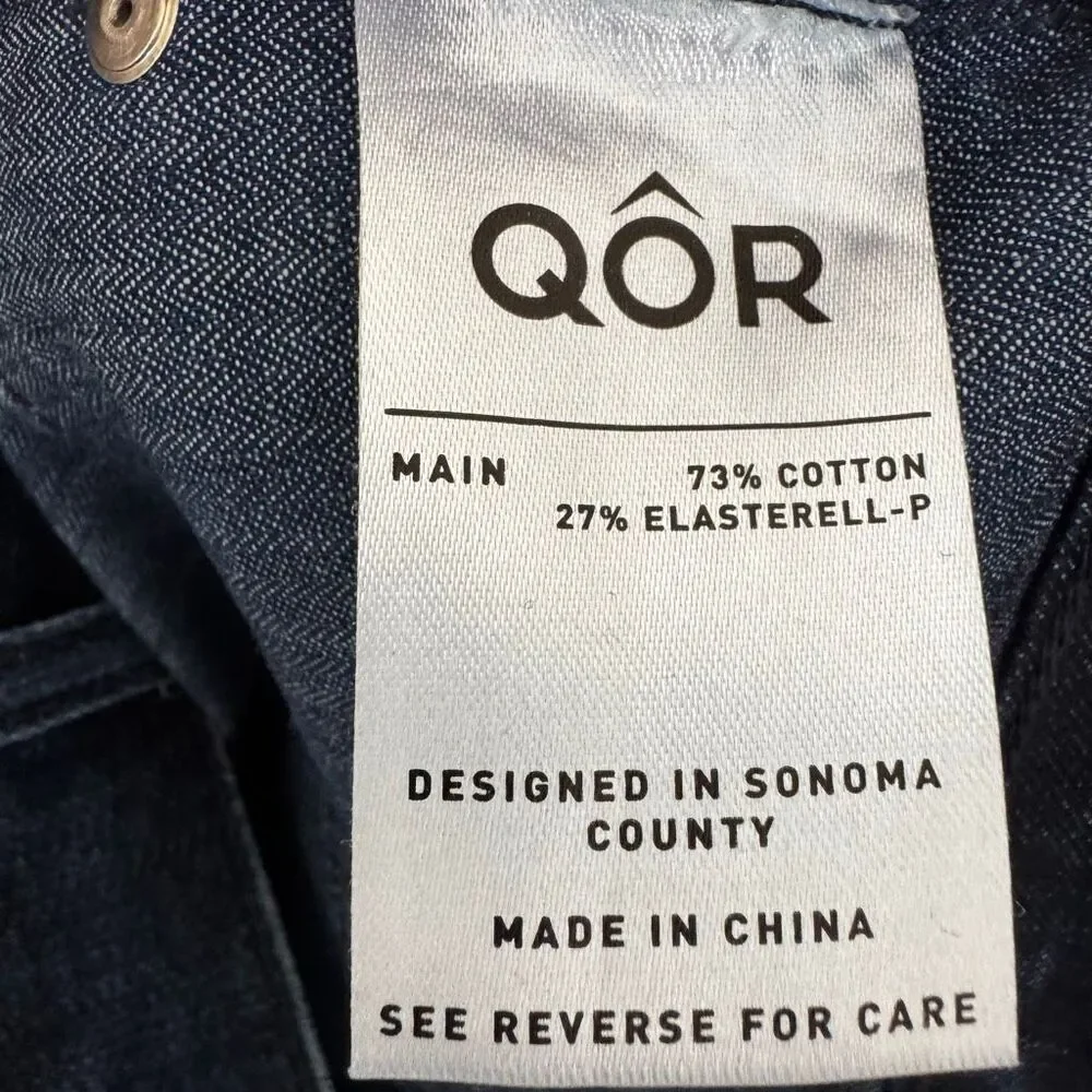 QOR Performance Denim Jean – Size 28x29 | Dark Wash | High Rise Skinny | Elaster - Picture 3 of 7